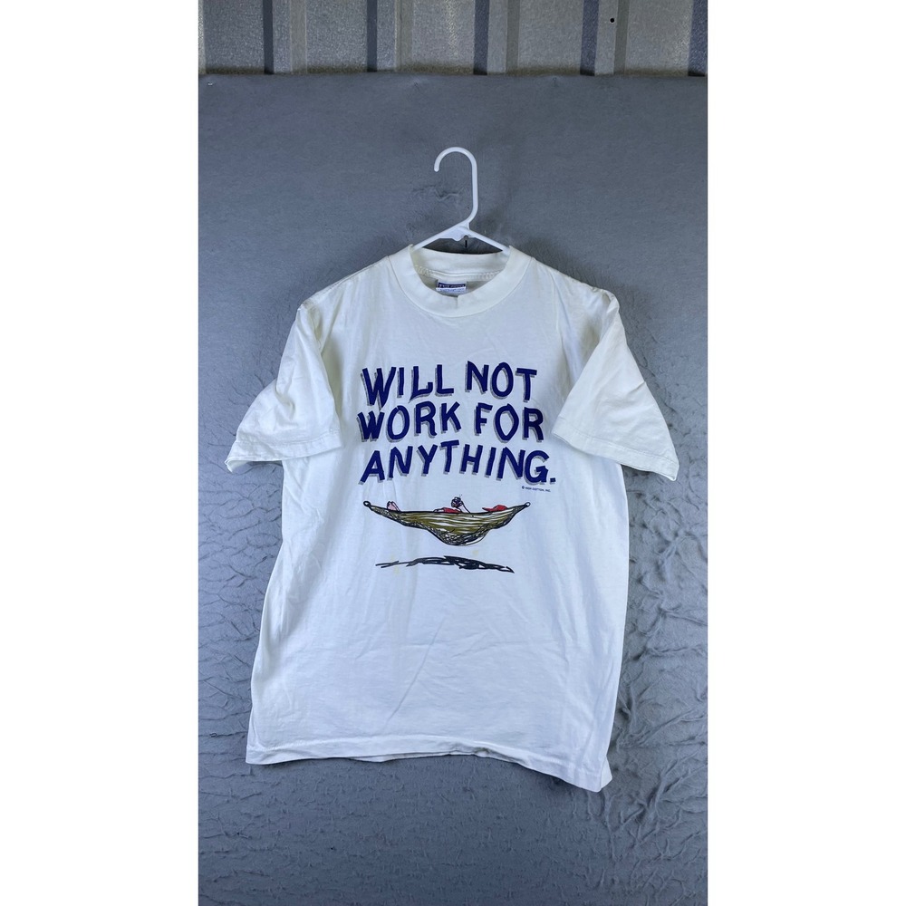 All Sport Proweight T-Shirt Mens M White Good Vintage Will Not Work For Anything